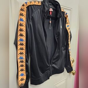 Kappa, Zipup, Style, Street, Black, Unisex, Vintage, 2000s, 90s, School, Summer